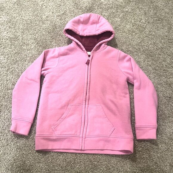 Girls Wonder Nation Pink Sherpa Fleece-Lined Hoodie XL 14-16 Hood Pockets Warm - Picture 1 of 15